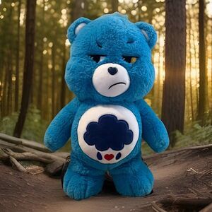 Care Bear Grumpy Bear Rain Cloud 14" Stuffed Animal Plush 2020 Basic Fun